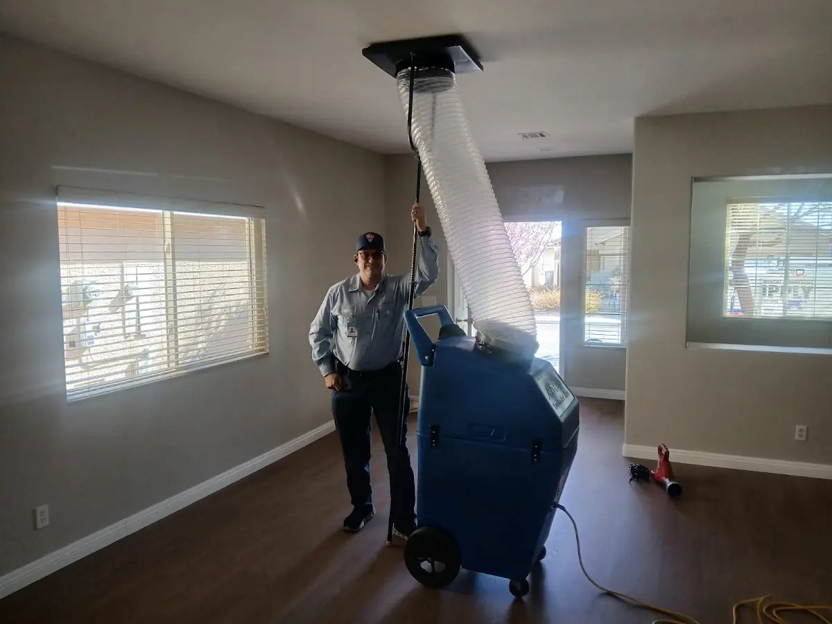Professional Dryer Vent Cleaning work inside a Snyder home